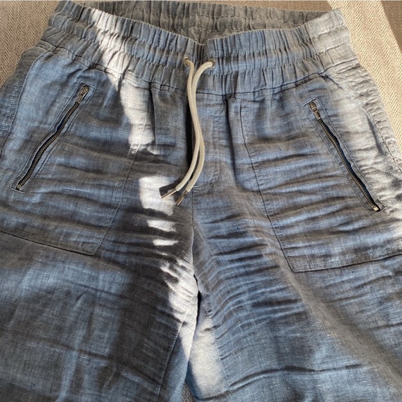 Athleta Cabo Wide-leg pants in chambray, size 10 - Picture 3 of 4